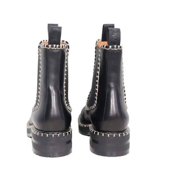 Chloé Women's Size EU 38 US8 Black Noua Chelsea Boots Leather Ankle Boot $1500 - Picture 6 of 10